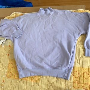 Lavender mock neck sweater